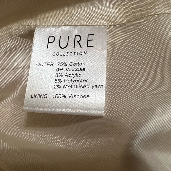 Pure Collection Pink and White Tweed Blazer - Picture 5 of 10